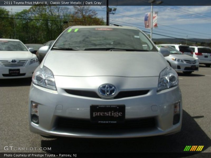 Classic Silver Metallic / Dark Gray 2011 Toyota Prius Hybrid III