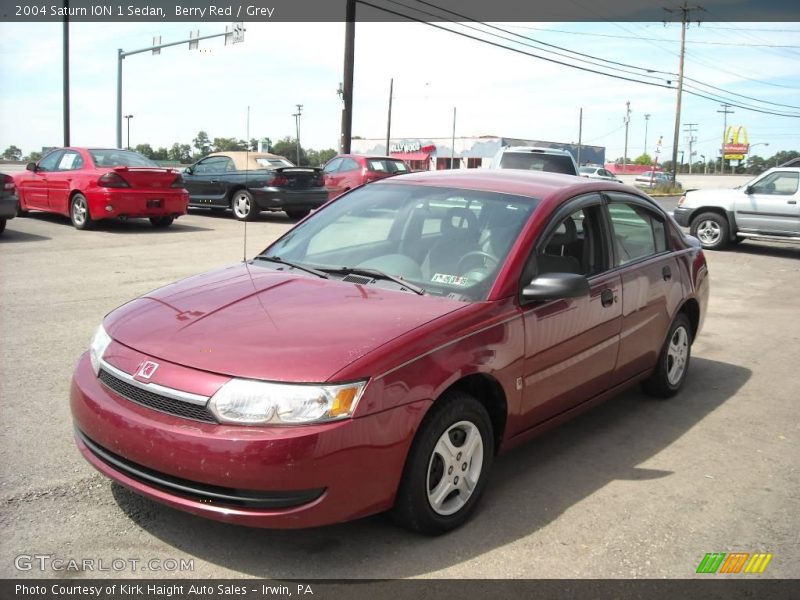 Berry Red / Grey 2004 Saturn ION 1 Sedan