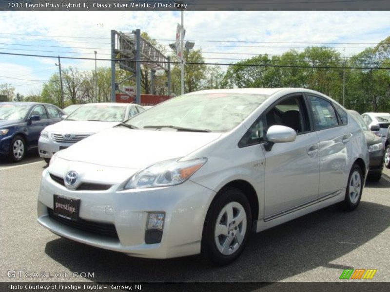 Classic Silver Metallic / Dark Gray 2011 Toyota Prius Hybrid III