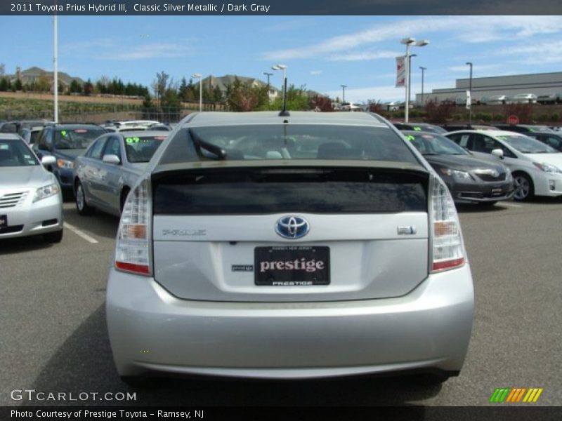 Classic Silver Metallic / Dark Gray 2011 Toyota Prius Hybrid III