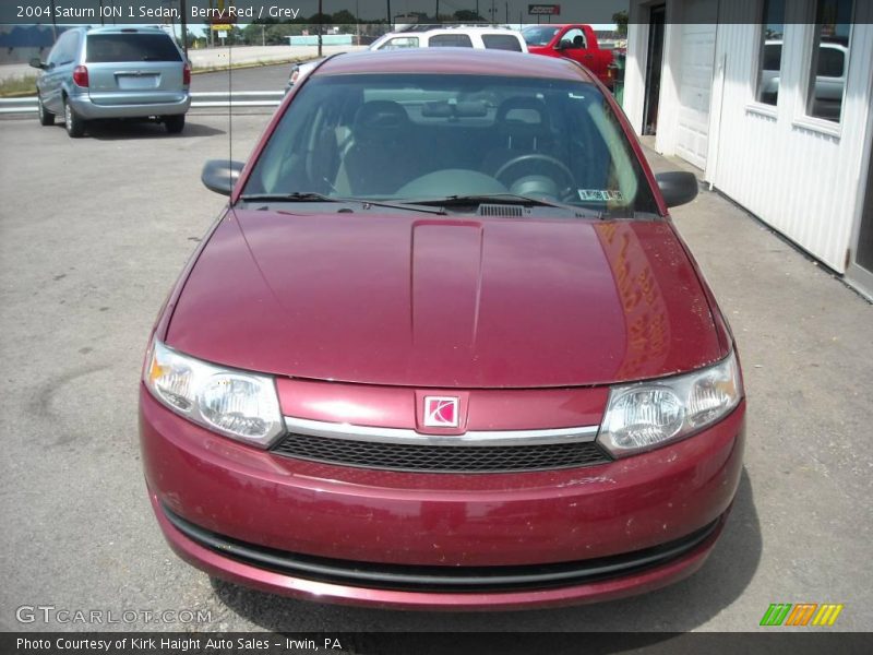 Berry Red / Grey 2004 Saturn ION 1 Sedan