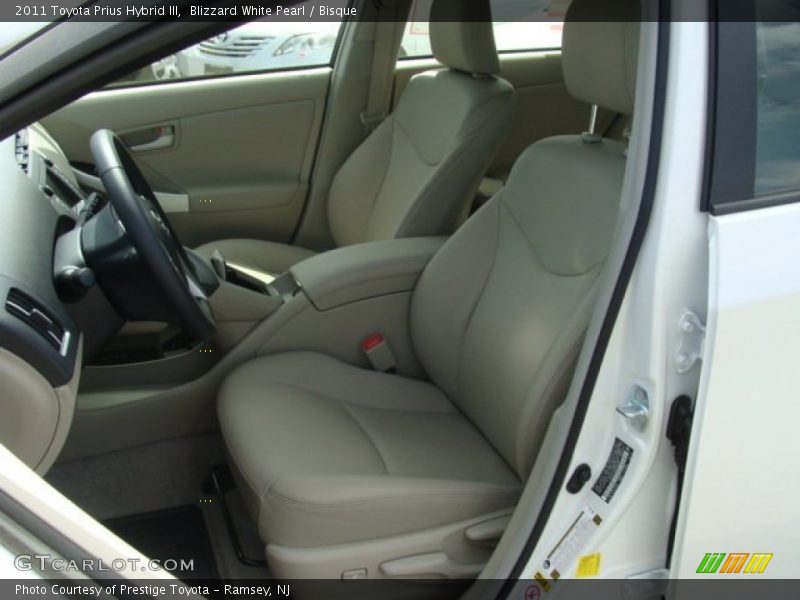 Blizzard White Pearl / Bisque 2011 Toyota Prius Hybrid III