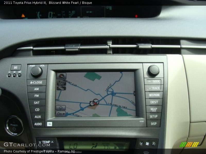 Blizzard White Pearl / Bisque 2011 Toyota Prius Hybrid III