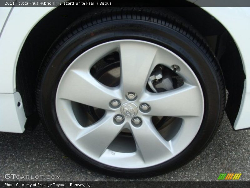 Blizzard White Pearl / Bisque 2011 Toyota Prius Hybrid III