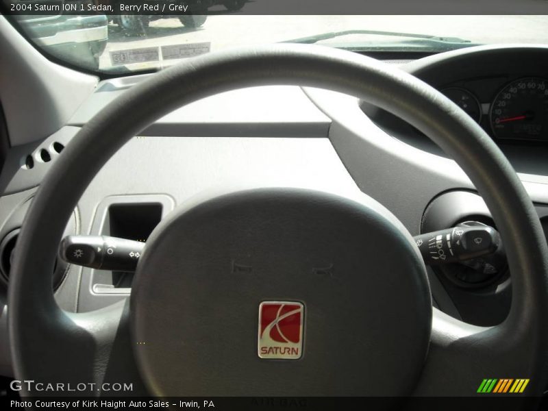 Berry Red / Grey 2004 Saturn ION 1 Sedan