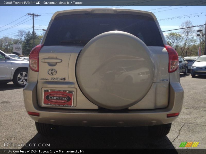 Savannah Metallic / Taupe 2008 Toyota RAV4 4WD