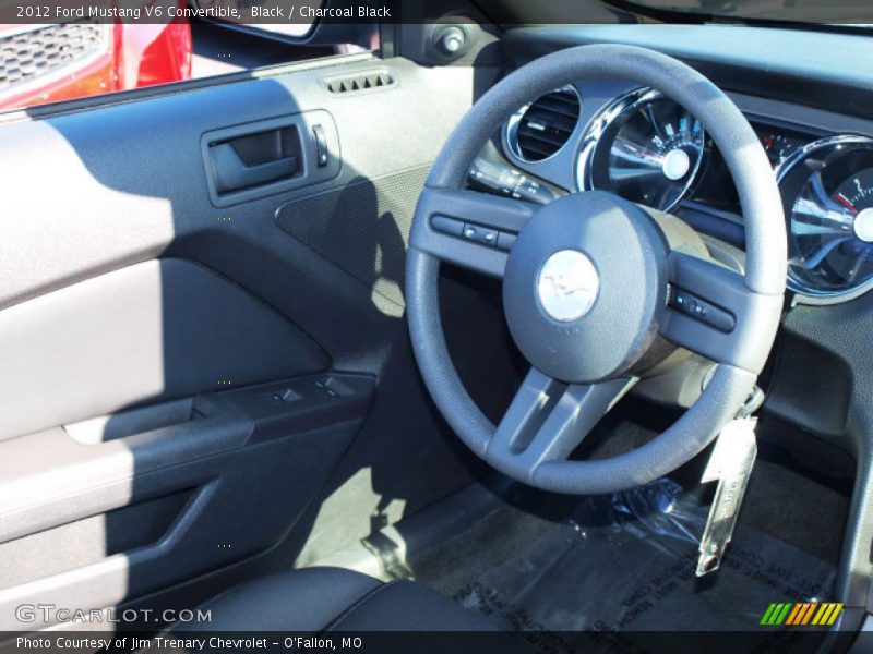Black / Charcoal Black 2012 Ford Mustang V6 Convertible