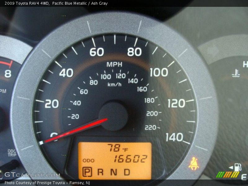 Pacific Blue Metallic / Ash Gray 2009 Toyota RAV4 4WD