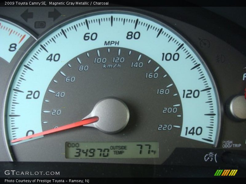 Magnetic Gray Metallic / Charcoal 2009 Toyota Camry SE