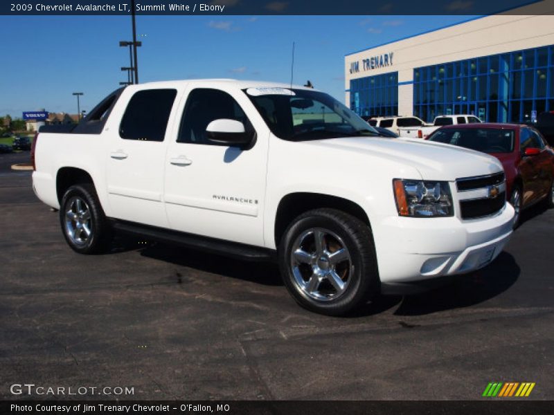 Summit White / Ebony 2009 Chevrolet Avalanche LT