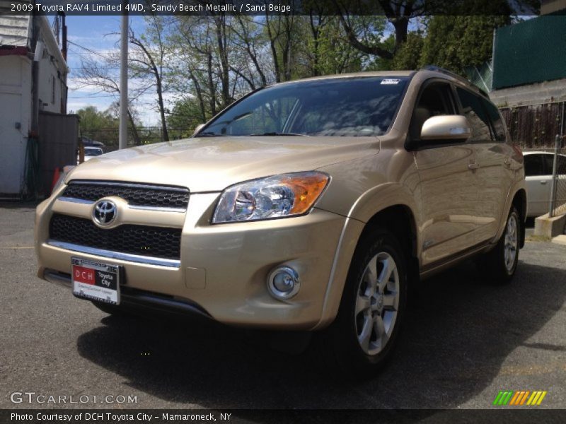 Sandy Beach Metallic / Sand Beige 2009 Toyota RAV4 Limited 4WD