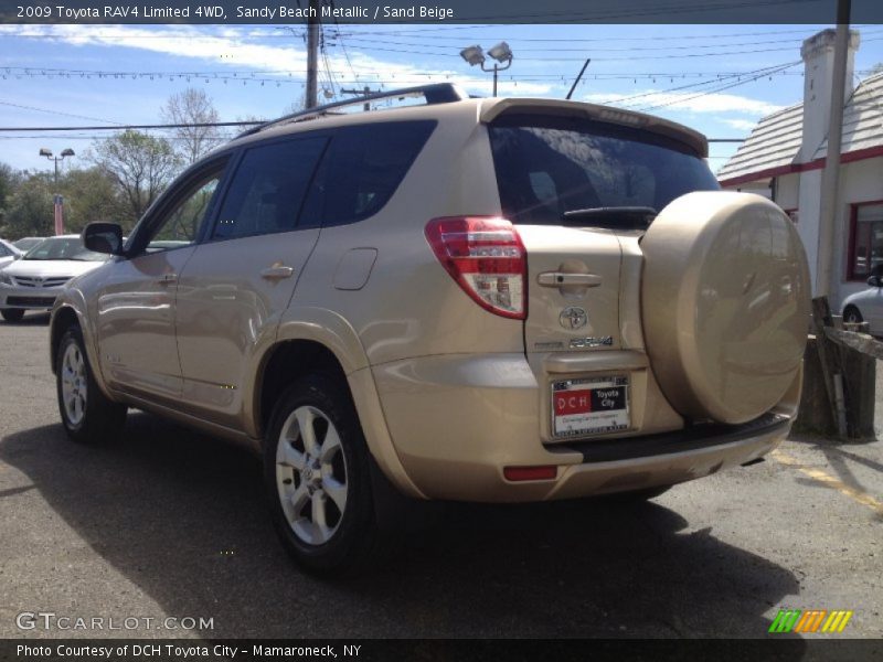 Sandy Beach Metallic / Sand Beige 2009 Toyota RAV4 Limited 4WD