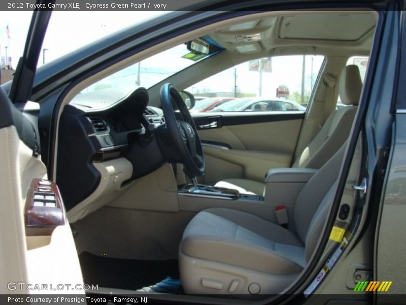 Cypress Green Pearl / Ivory 2012 Toyota Camry XLE