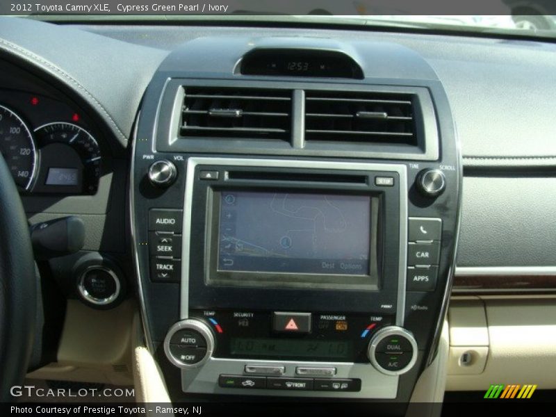 Cypress Green Pearl / Ivory 2012 Toyota Camry XLE