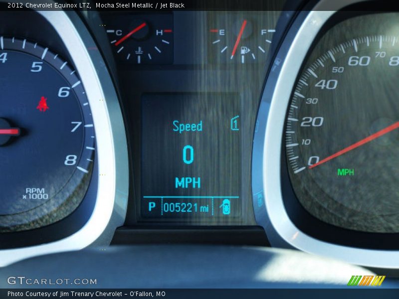 Mocha Steel Metallic / Jet Black 2012 Chevrolet Equinox LTZ