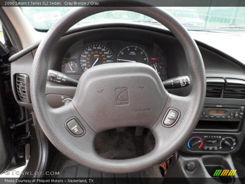 Gray Bronze / Gray 2000 Saturn S Series SL2 Sedan