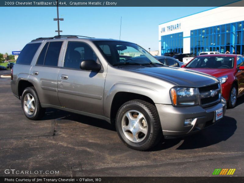 Graystone Metallic / Ebony 2009 Chevrolet TrailBlazer LT 4x4