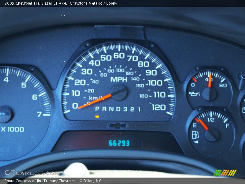 Graystone Metallic / Ebony 2009 Chevrolet TrailBlazer LT 4x4