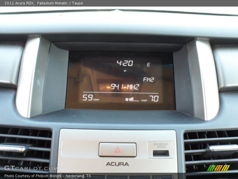 Palladium Metallic / Taupe 2011 Acura RDX