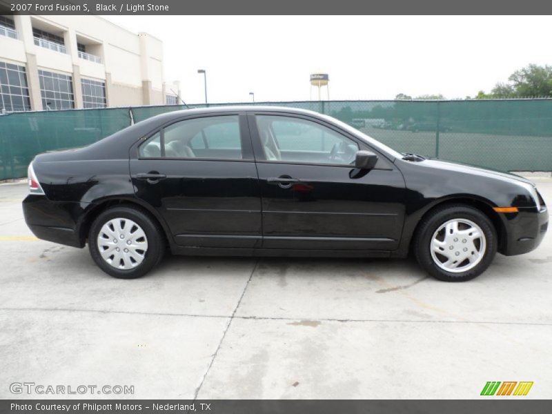 Black / Light Stone 2007 Ford Fusion S