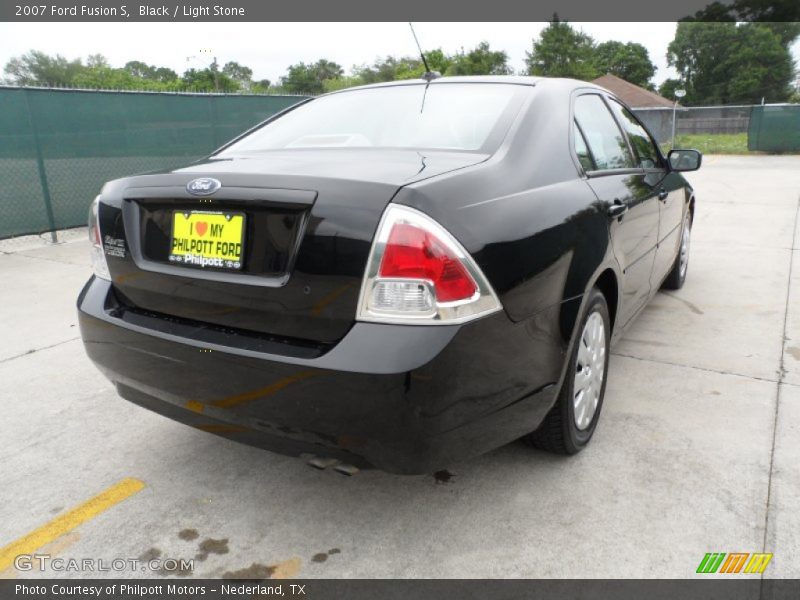 Black / Light Stone 2007 Ford Fusion S