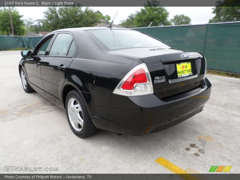 Black / Light Stone 2007 Ford Fusion S