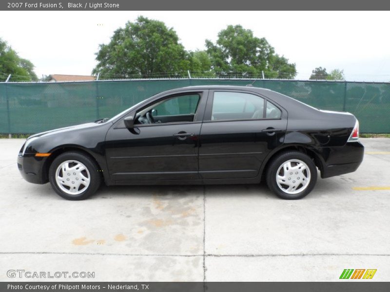 Black / Light Stone 2007 Ford Fusion S