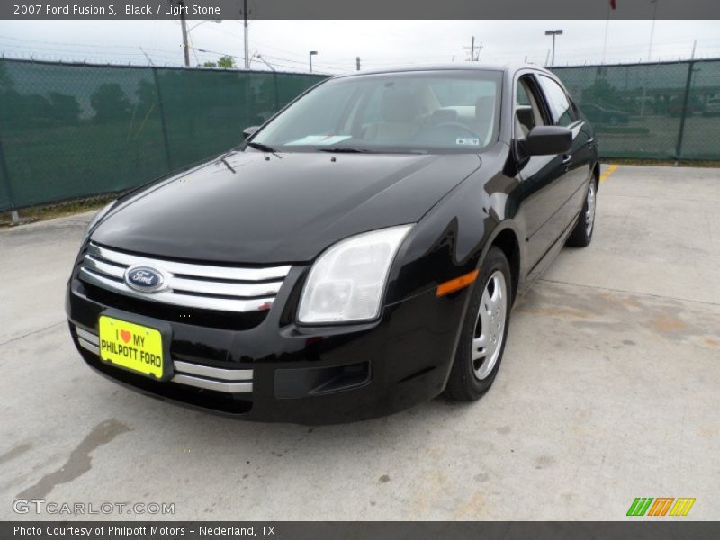 Black / Light Stone 2007 Ford Fusion S