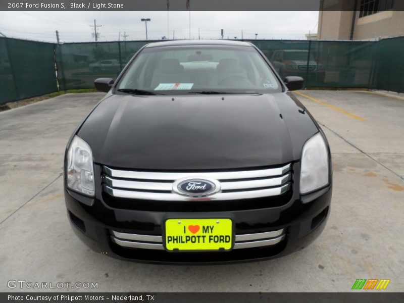 Black / Light Stone 2007 Ford Fusion S