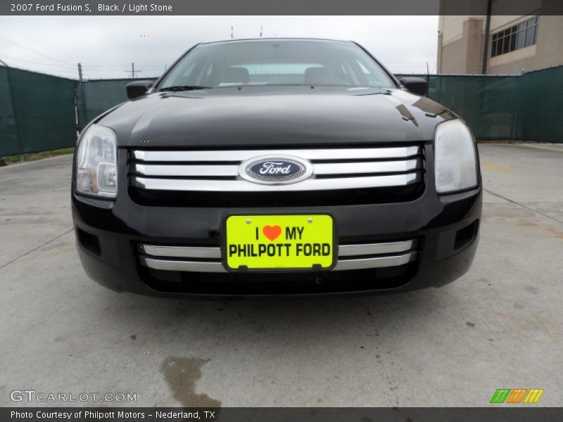Black / Light Stone 2007 Ford Fusion S