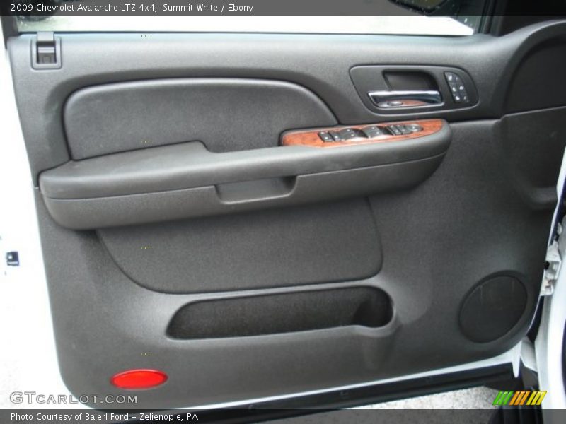 Summit White / Ebony 2009 Chevrolet Avalanche LTZ 4x4