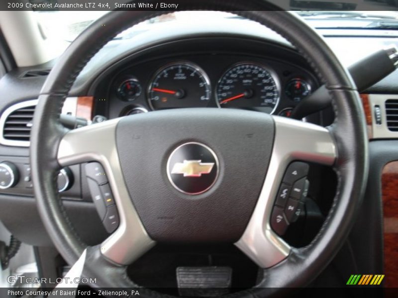 Summit White / Ebony 2009 Chevrolet Avalanche LTZ 4x4