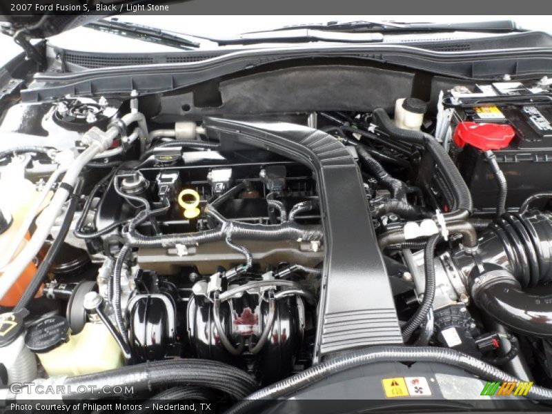 Black / Light Stone 2007 Ford Fusion S