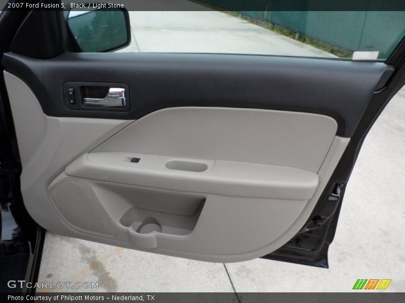 Black / Light Stone 2007 Ford Fusion S