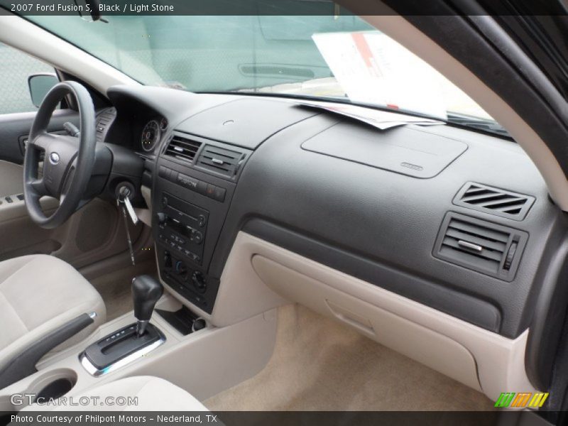 Black / Light Stone 2007 Ford Fusion S