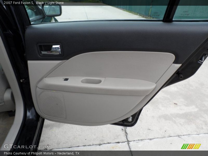 Black / Light Stone 2007 Ford Fusion S