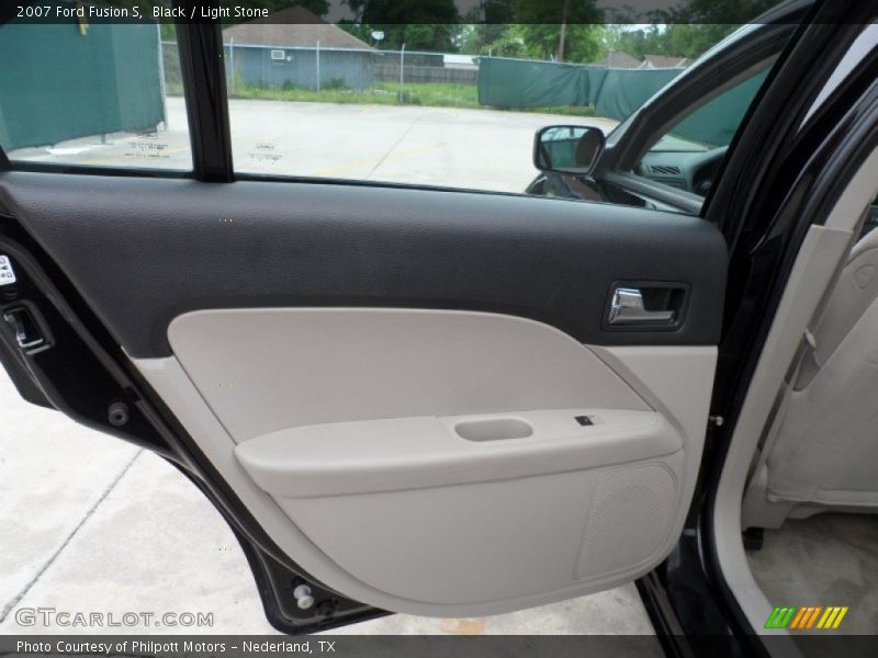 Black / Light Stone 2007 Ford Fusion S