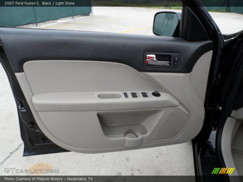 Black / Light Stone 2007 Ford Fusion S