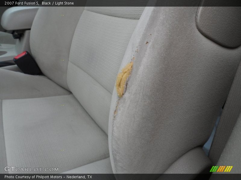 Black / Light Stone 2007 Ford Fusion S