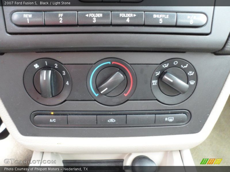 Black / Light Stone 2007 Ford Fusion S