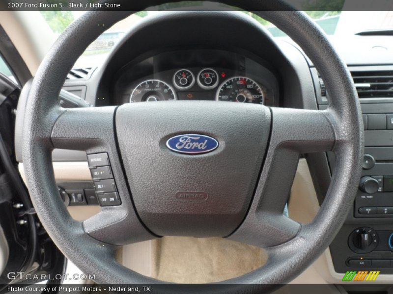 Black / Light Stone 2007 Ford Fusion S