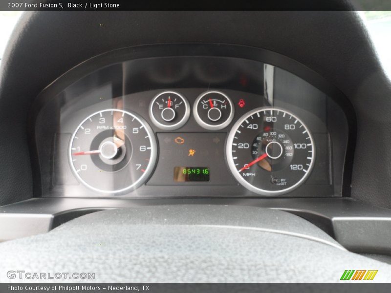 Black / Light Stone 2007 Ford Fusion S