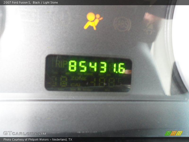 Black / Light Stone 2007 Ford Fusion S