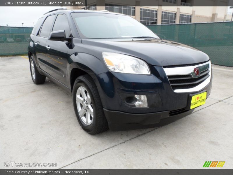 Midnight Blue / Black 2007 Saturn Outlook XE