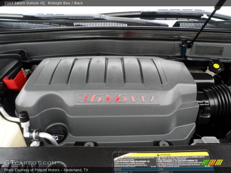 Midnight Blue / Black 2007 Saturn Outlook XE