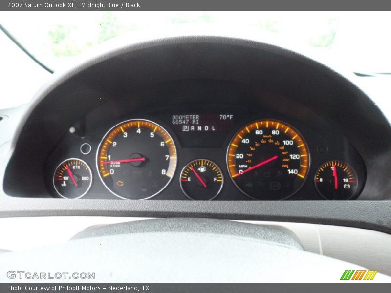 Midnight Blue / Black 2007 Saturn Outlook XE