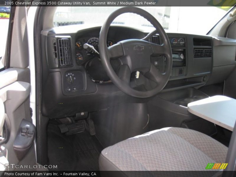 Summit White / Medium Dark Pewter 2005 Chevrolet Express 3500 Cutaway Utility Van