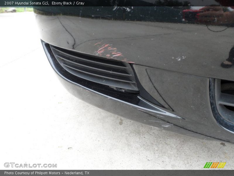 Ebony Black / Gray 2007 Hyundai Sonata GLS