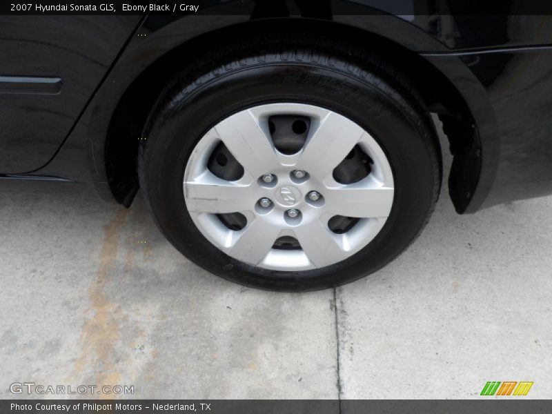 Ebony Black / Gray 2007 Hyundai Sonata GLS