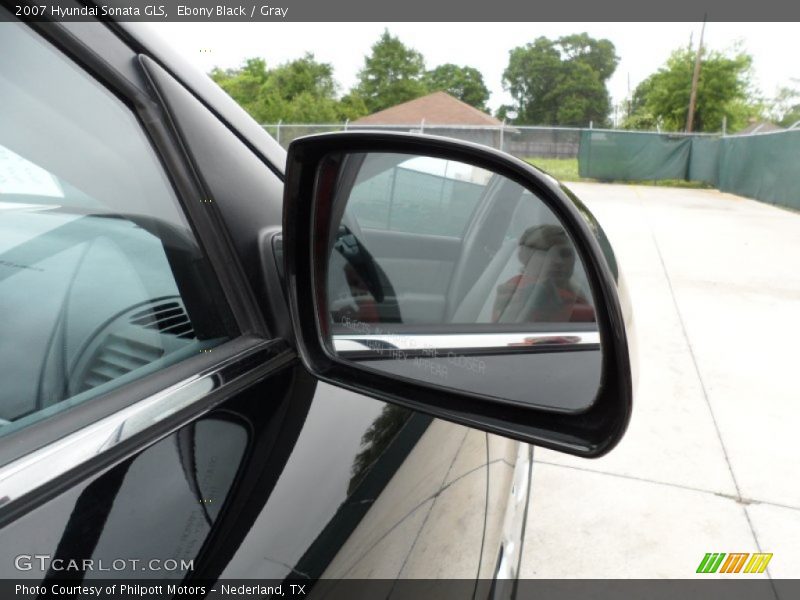 Ebony Black / Gray 2007 Hyundai Sonata GLS